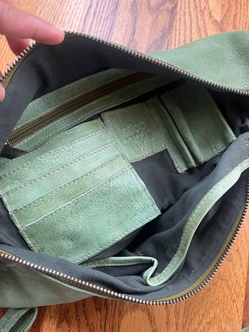 Latico Green Callie Leather Sling Bag Crossbody Bag - Picture 9 of 9